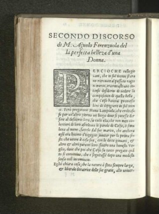 Secondo Discorso.