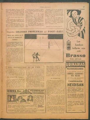 Pequeños grandes problemas del foot-ball [Dibujo] : Pelota que rebota en el árbitro al tomarse un freekick