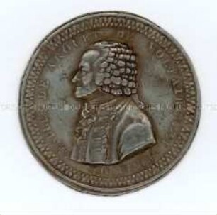 Frankreich, Medaille auf Voltaire