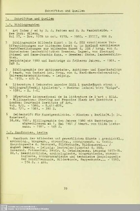 1.1. Bibliographien