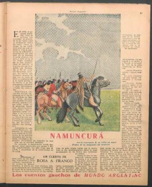 Namuncurá : Los cuentos gauchos de Mundo Argentino