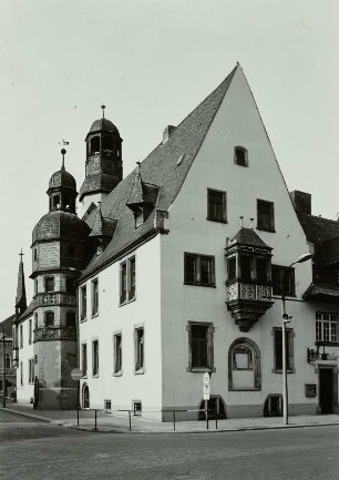 Aschersleben, Rathaus, Ansicht von Südwesten