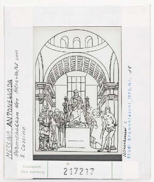 Messina, S. Cassino. Rekonstruktion der Altartafel