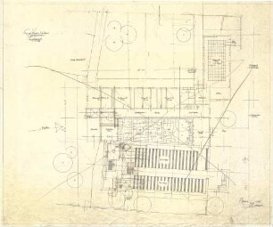 Gsaenger, Gustav; München - Großhadern, Ebernburgstr.; Ev. Notkirche, Reformations - Gedächtnis Kirche - Grundriss EG