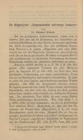 456-461 Zu Hippolytos' "Demonstratio adversus Iudaeos"