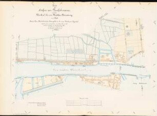 Hafen Danzig-Neufahrwasser und Weichsel bis zur Mottlaumündung: Karte 2 vom Weichselmünder Festungsturm bis zum Petroleum-Lagerhof 1:2500