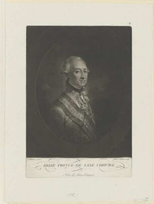 Bildnis des Friedrich Josias von Sachsen-Coburg