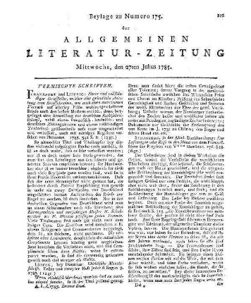 Berghofer, A.: Neueste Schriften. Wien 1784