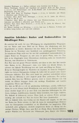 Boden und Bodenschätze im Nördlinger Ries.