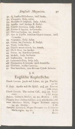 §. II. Englische Kupferstiche