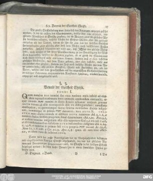 §. 3. Beweis der Gottheit Christi.