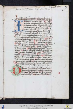 Incipit Sophilogium cuius finis est amare sciencias fratris Jacobi Magni ordinis fratrum heremitarum sancti Augustini