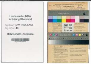 Entnazifizierung Anneliese Bahnschulte , geb. 26.07.1921 (Laborantin)