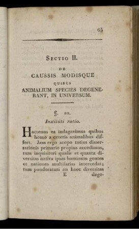 Praemissa disquisitio: quid sit species in zoologia