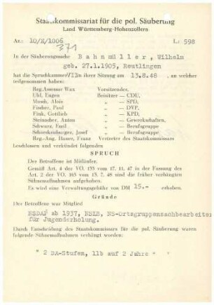 Bahnmüller, Wilhelm