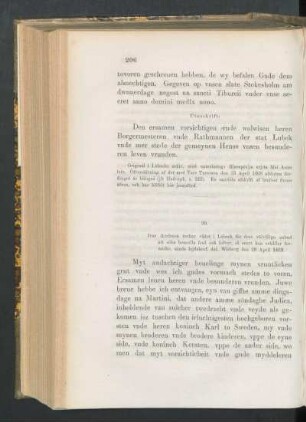 99. [Ivar Axelsson till rådet i Lübeck om sin benägenhet för fredsmedlingen, dat. Visborg d. 28 April 1469.]