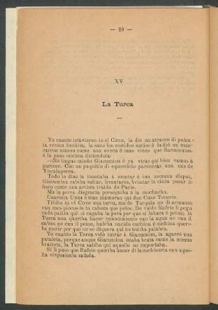 XV - La Turca