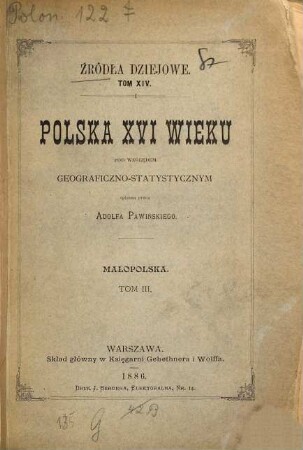 Polska XVI wieku pod względem geograficzno-statystycznym, 3 = 14