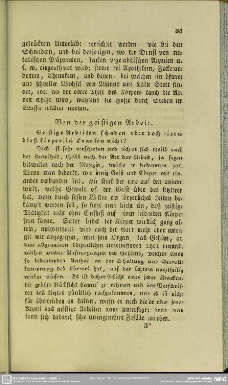 Von der geistigen Arbeit