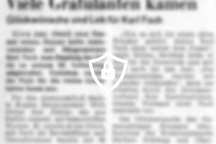 Viele Gratulanten kamen