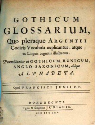 Gothicum glossarium