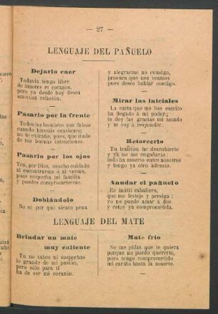 Lenguaje del mate