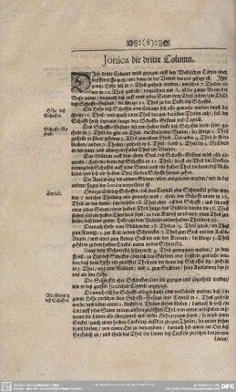 Jonica die dritte Column.