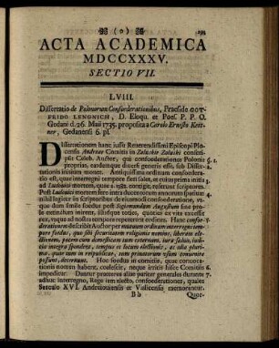 Sectio VII. [D. XXXI. Julii.]