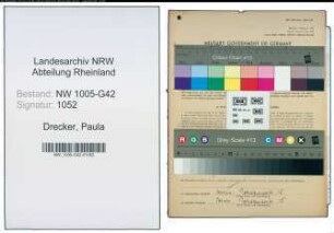 Entnazifizierung Paula Drecker , geb. 01.03.1922 ()