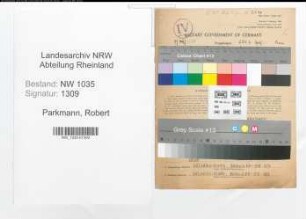 Entnazifizierung Robert Parkmann , geb. 19.05.1897 (Kaufmaennischer Angestellter)