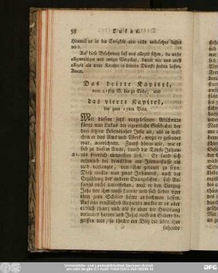 Das dritte Kapitel, vom 21sten V. bis zu Ende; und das vierte Kapitel, bis zum 15ten Vers.
