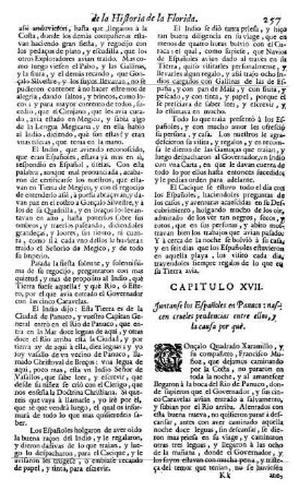 Cap. 17. Juntanse los Españoles, en Panuco: Nacen crueles pendencias entre ellos, y la causa por què.