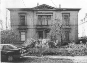 Dresden-Neustadt, Alaunstraße 71. Villa (Chocolade- und Cichorienfabrik Jordan & Timaeus; um 1860). Ansicht von Südost