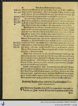 Keyserlich Außschreiben…