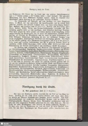 Rundgang durch die Stadt