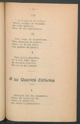 A su querida enferma