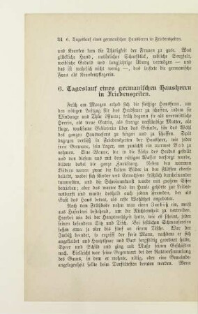 6. Tageslauf eines germanischen Hausherrn in Friedenszeilen