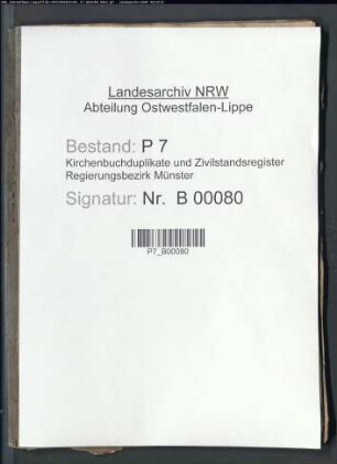 Belegakte zum Heiratsregister 1814 der Munizipalität Beelen