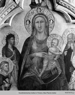 Madonna mit den Heiligen Laurentius, Johannes der Täufer, Antonius Abbas und Nikolaus