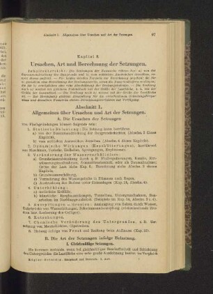 Kapitel 8. Ursachen, Art und Berechnung der Setzungen.
