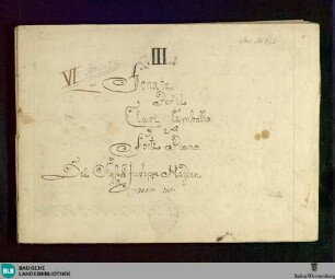 6 Sonatas - Don Mus.Ms. 662 : cemb