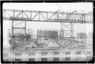Brücke von Bau Me 3 Dampfkesselhaus nach Bau Me 103 Dampfkesselhaus, Me 6 Wasserwerk und Luftzentrale, Me 503, 504 Gasbehälter