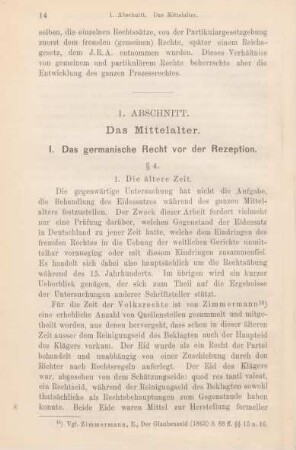 1. Abschnitt. Das Mittelalter