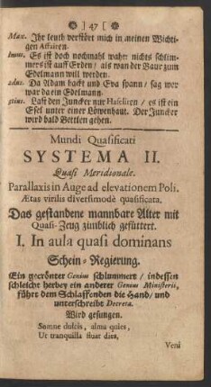 Mundi Quasificati Systema II.