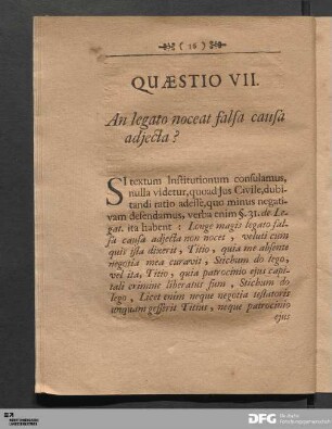 Quæstio VII.