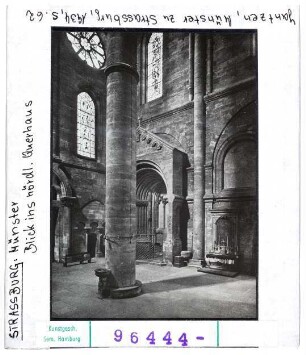 Straßburg: Münster Blick in das nördliche Querhaus