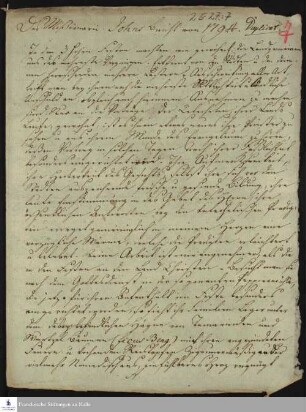 Tagebuch von Christoph Samuel John.