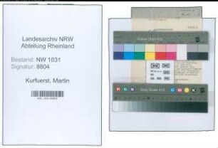 Entnazifizierung Martin Kurfuerst , geb. 00.00.0000 ()
