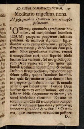 185-189, Meditatio trigesima nona