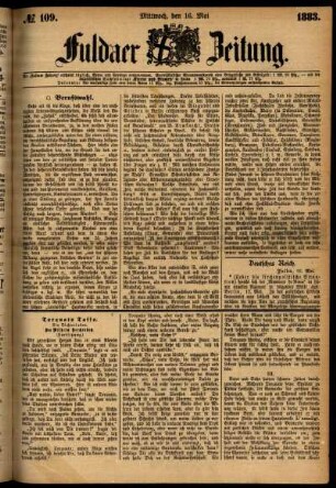 Ausgabe vom Mittwoch, den 16. Mai 1883.